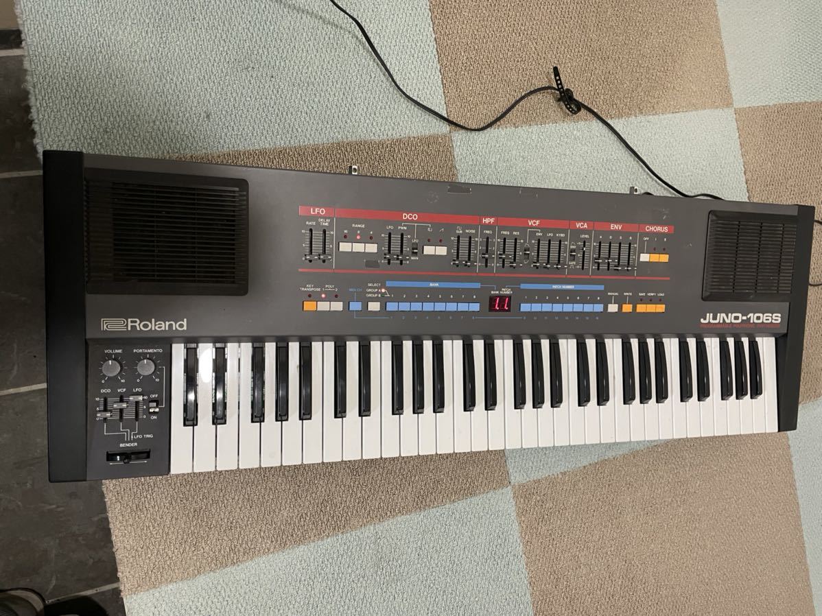 美品! Roland ローランド JUNO-106S アナログシンセサイザー + Roland