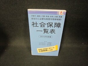 社会保障一覧表2015年度版/HCR