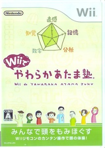 Wii 任天堂 Wiiでやわらかあたま塾