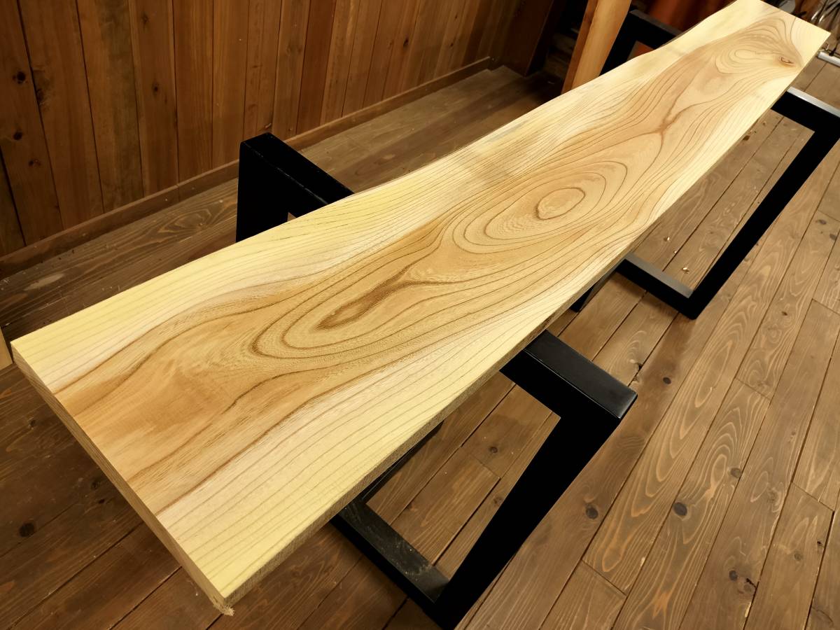 174cm×33〜45cm】欅 一枚板 木材-