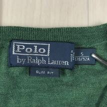 Ralph Lauren ラルフローレン セーター S グリーン　刺繍ポニー_画像8