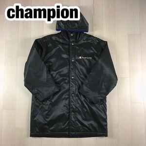 champion チャンピオン ベンチコート ウインドブレイカー O ブラック ビッグロゴ