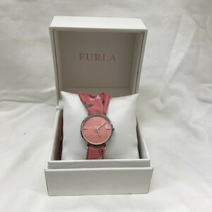 未使用FURLA ROSA クォーツ腕時計 アナログ レディース ピンク 77414-4251114503 [jgg]