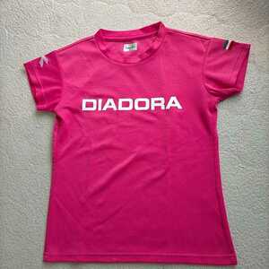 DIADORA ディアドラ 半袖Tシャツ レディースM ピンク系 テニス スポーツ タウンユース 送料無料