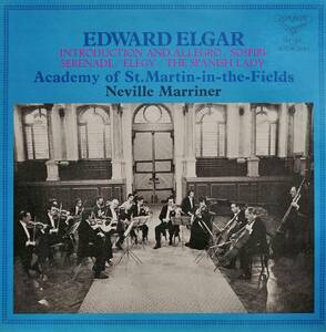 LP盤 ネヴィル・マリナー/Academy of St.Martin-in-the-Fields 　Elgar 序奏とアレグロ Op47 ～ 弦楽セレナード Op20