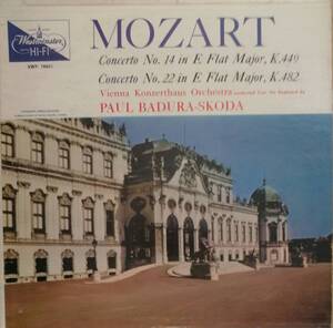 初期輸入LP盤 パウル・バドゥラ＝スコダ/Vienna Konzerthaus Orch　Mozart Piano協奏曲14&22番