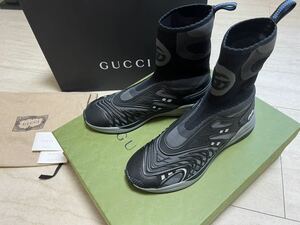  новый товар не использовался GUCCI Gucci высокий спортивные туфли ULTRAPACE R Ultra темп Италия производства 9 мужской 27~28cm внутренний фирменный магазин покупка подлинный товар обычная цена 15 десять тысяч иен передний и задний (до и после) 