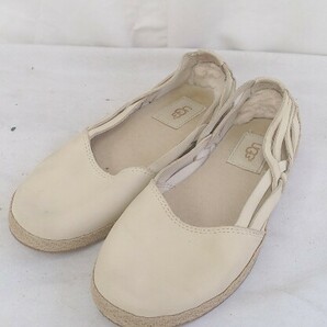 UGG アグ フラットシューズ レザー Tippie ティッピー 22cm ベージュ レディース 1210000008886の画像1