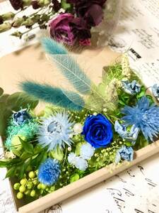  королевский синий rose искренность * материалы для цветочной композиции набор 