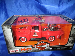  rare * hard-to-find /Maisto/H-D classic * minicar & motorcycle [1948*FordF-1&1936*EL.Knuckie]1/24