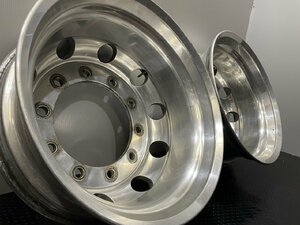 ALCOA FORGED アルコア アルミホイール 22.5×8.25 165 22.5インチ 2本 10H PCD335 リア用 大型トラック バス ダンプ　(VHR002)