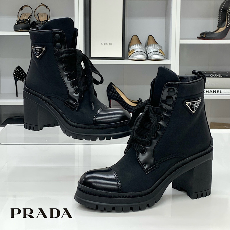 プラダPRADA ショートブーツ 38.5 smcint.com