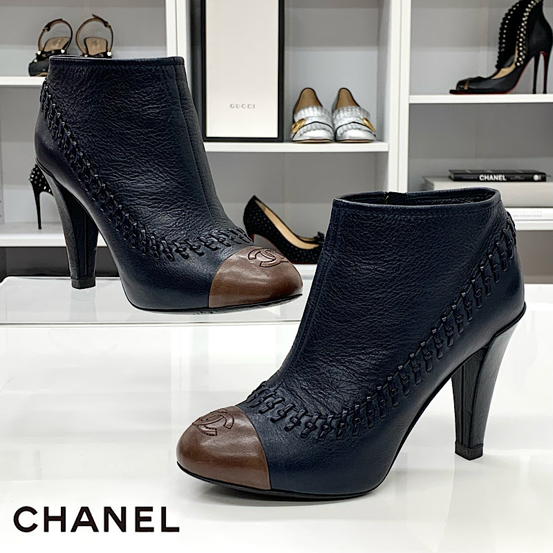 オープニング大放出セール CHANEL ブラックスエード ココマークリボン