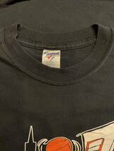 ★USA古着　バスケットボール　イラスト　バックプリント　Tシャツ　黒　BLACK JERZEES 2X 大きいサイズ_画像5