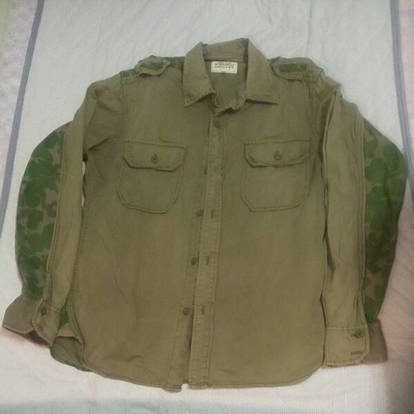 AVIREX ミリタリーシャツ U.S.ARMY XL 迷彩 SHIRTS カモフラ アヴィレックス アビレックス