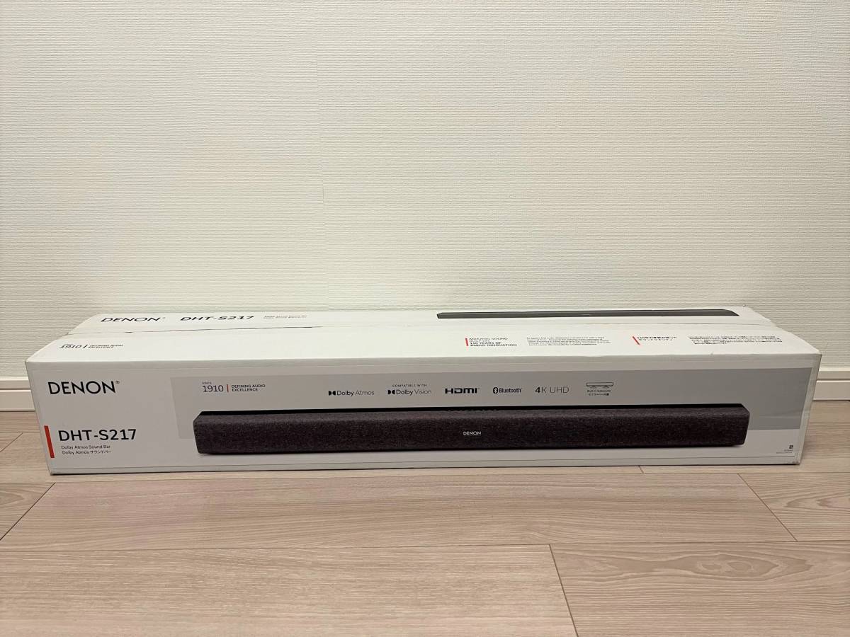 1/7購入保証書付き 新品未使用】DENON サウンドバーDHT-S217-