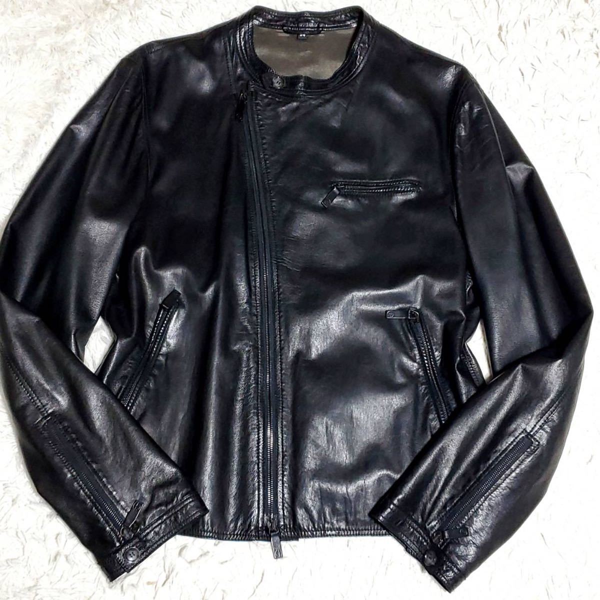 ヤフオク! -ジョルジオアルマーニ レザー ジャケットの中古品・新品