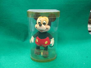  Tokyo Disney Land open at first thing Mickey Mouse nappy figure for searching : Showa Retro TDL sofvi Vintage that time thing 80 period 