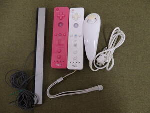 F2.5-5.2) Wii accessory set ( remote control ×2(RVL-C / RVL-CS) /nn tea k/ sensor bar )