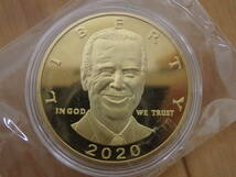 F2-5.2) アメリカ　トランプ大統領 / バイデン大統領　コイン　5枚セット　DONALD J. TRUMP / Joe Biden_画像6