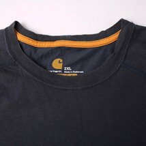 カーハート 半袖Ｔシャツ ラウンドネック 胸ポケット トップス 大きいサイズ メンズ XXLサイズ ブラック Carhartt_画像3