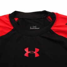 アンダーアーマー 半袖Ｔシャツ ロゴ ラウンドネック トップス スポーツウェア ストレッチ メンズ LGサイズ ブラック UNDER ARMOUR_画像3