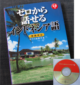 ★美品即納★ゼロから話せるインドネシア語｜日常会話学習テキスト CD付 入門 初心者 よく使う会話フレーズ 基本文法解説 発音 文字#