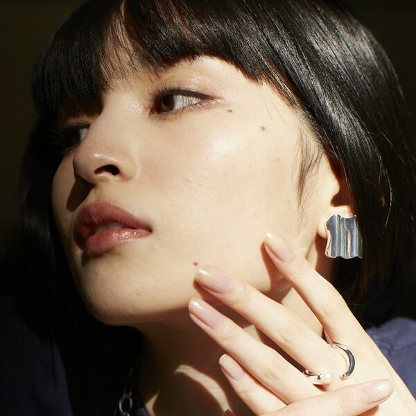 【Nothing And Others/ナッシングアンドアザーズ】Wave square Earring　イヤリング　両耳付属