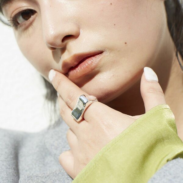 【Nothing And Others/ナッシングアンドアザーズ】Square shape Ring　2023新作　ユニセックス