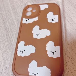 iPhone11ケースプードル柄