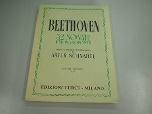 ★　【洋書楽譜 Beethoven 32 Sonate Per Pianoforte Vol.2 Edition Curciベートーヴェン】151-02301