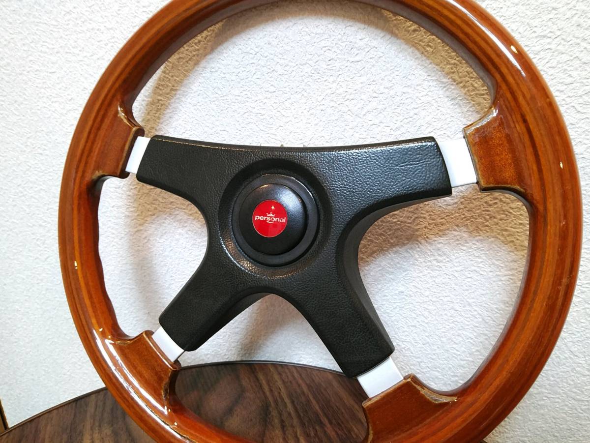 personal ステアリング TORNADOトルネードウッド 35φ ブラック 自動車