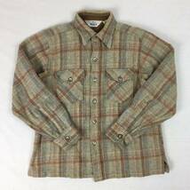 【70s】WOOLRICH ウールリッチ ネルシャツ 米国製 70年代 Lサイズ チェック 長袖シャツ_画像1