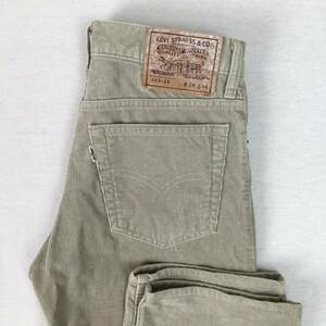 Levi's リーバイス コーデュロイ 515-15 日本製 95年 W28 L34 ベージュ パンツ ジップフライ