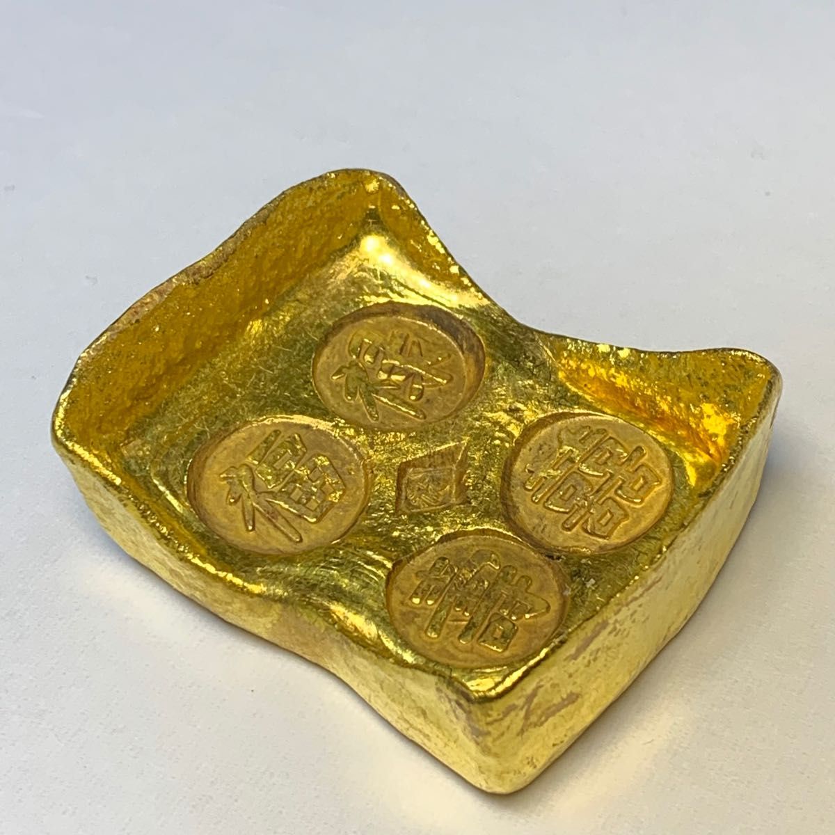 中国 古銭 金元宝 金塊 「禄 金鳳祥 乾隆十一年 足赤」 詳細不明