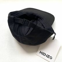 新品 KENZO ケンゾー Little X SPORT CAP 6panelロゴ キャップ ベースボールキャップ 帽子 メンズ 黒 ブラック 収納袋付 送料無料_画像6