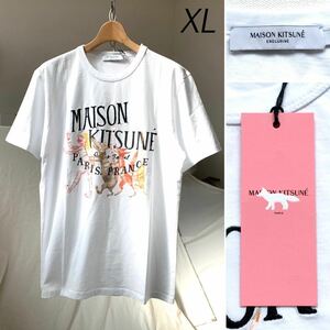 XL 新品 MAISON KITSUNE メゾンキツネ × OLYMPIA LE-TAN コラボ パレロワイヤル プリント Tシャツ 定1.76万 メンズ Aurel Schmidt 2022AW