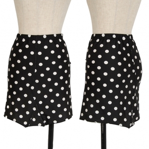  Comme des Garcons COMME des GARCONS switch poly- dot miniskirt black white XS [ lady's ]