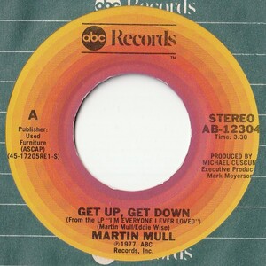 Martin Mull Get Up, Get Down / The Humming Song ABC US AB-12304 201615 SOUL DISCO ソウル ディスコ レコード 7インチ 45