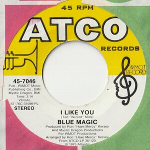 Blue Magic I Like You / Grateful ATCO US 45-7046 201660 SOUL ソウル レコード 7インチ 45