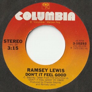 Ramsey Lewis Don't It Feel Good / Fish Bite Columbia US 3-10293 201644 JAZZ FUNK ジャズ ファンク レコード 7インチ 45