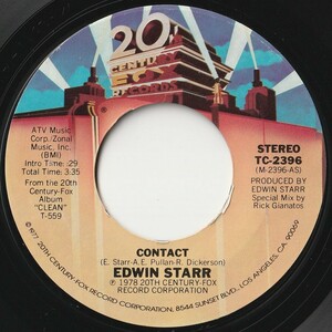 Edwin Starr Contact / Don't Waste Your Time 20th Century Fox US TC-2396 201708 SOUL DISCO ソウル ディスコ レコード 7インチ 45