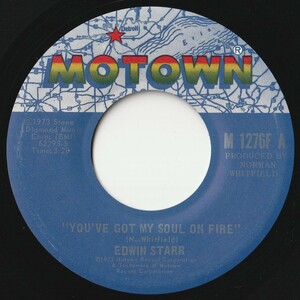Edwin Starr You've Got My Soul On Fire / Love Motown US M 1276F 201752 SOUL ソウル レコード 7インチ 45