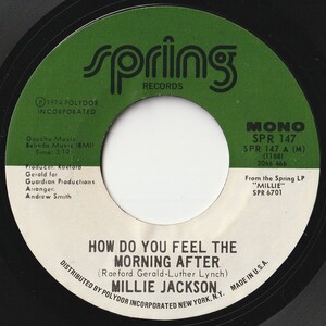 Millie Jackson How Do You Feel The Morning After / In The Wash Spring US SPR 147 201757 SOUL ソウル レコード 7インチ 45