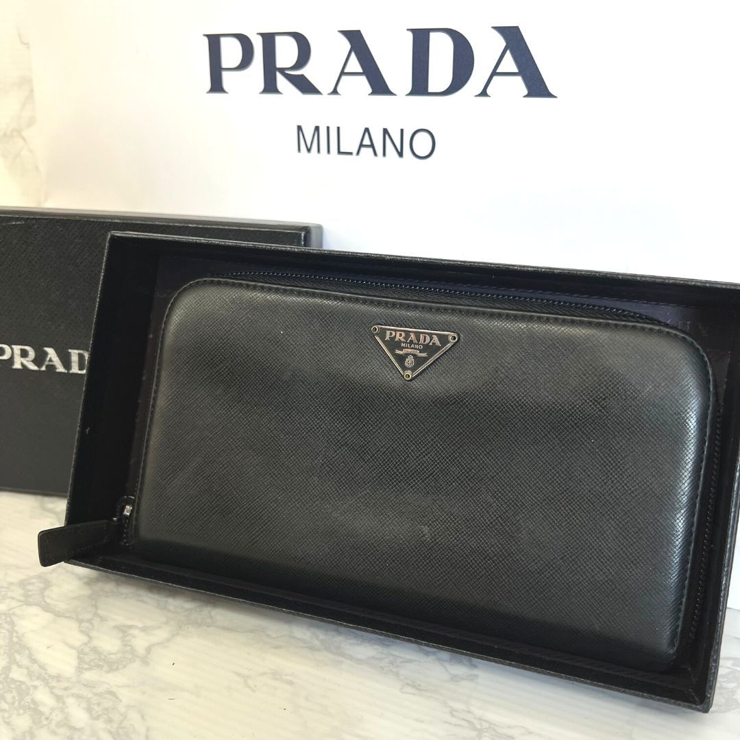 PayPayフリマ|PRADA プラダ 長財布 メンズ ブランド ファッション 正規品