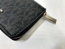 MICHAEL KORS マイケルコース　コンパクトジップミニ財布　サイフ　ウォレット　ブラック×グレー_画像4