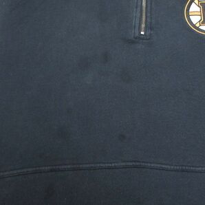 XL/古着 長袖 ハーフジップ スウェット メンズ NHL ボストンブルーインズ 大きいサイズ ラグラン 黒他 ブラック アイスホッケー 23jan31 中の画像8