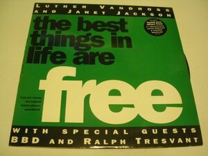 ●R&B 12inch●LUTHER VANDROSS AND JANET JACKSON/ THE BEST THINGS IN LIFE ARE FREE