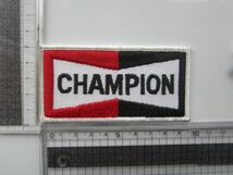 CHAMPION チャンピオン アメ車 長方形 オイル ガソリン メーカー ロゴ ワッペン/ F1 レーシング 自動車 カー用品 整備 作業着 179_画像9