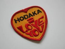 ビンテージ Hodaka I Love You 穂高 モーターサイクル ワッペン/自動車 バイク オートバイ 古着 182_画像1